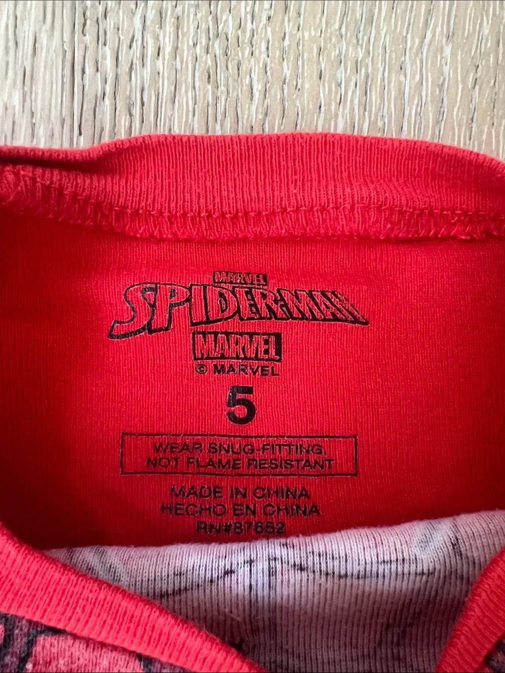 🕷️ 🦸🏻 Size 5 ~ Marvel Spider-Man Pajama Set